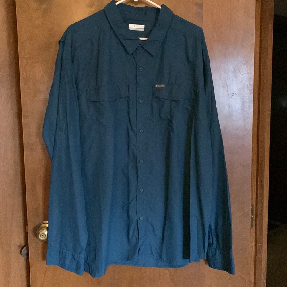 Mens Columbia Long Sleeve Omni Shade UPF 50 Shirt